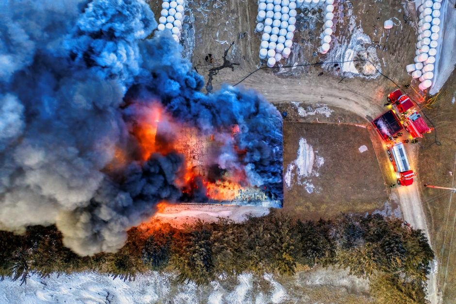 Firefighting Drones with Thermal Eyes: Fireground Reconnaissance Through Smoke
